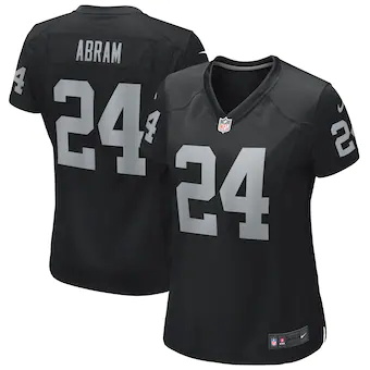 womens nike johnathan abram black las vegas raiders game je